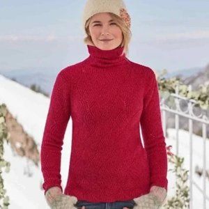 Sundance Champlain Turtleneck Scalloped Sweater